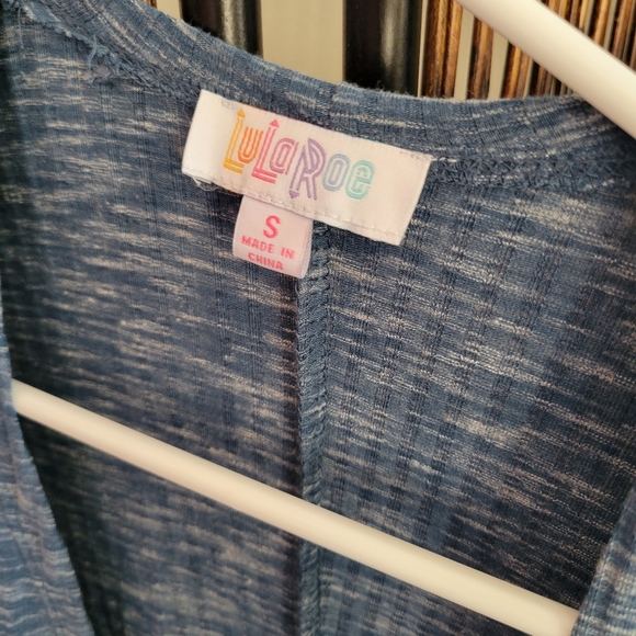 LuLaRoe Long blue sweater cardigan sz s - Picture 2 of 2